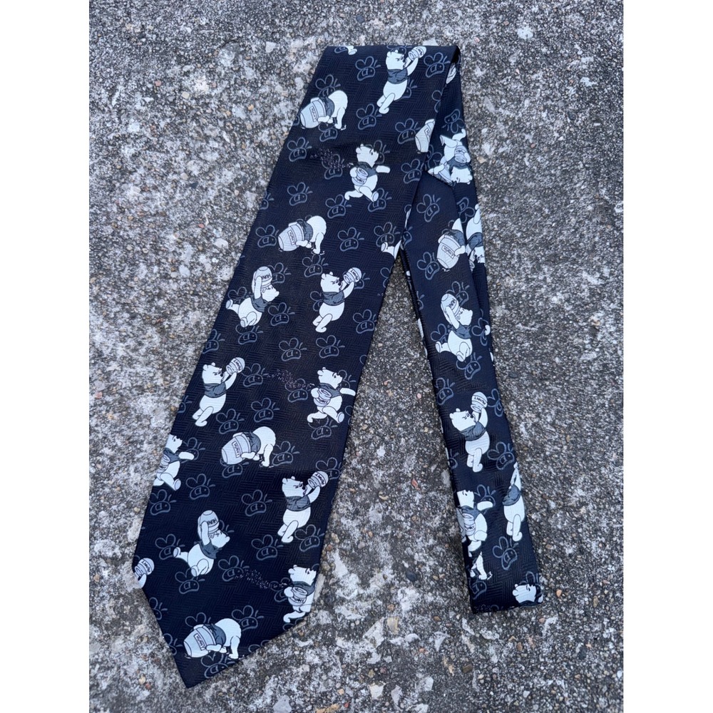 Disney Winnie the Pooh‎ Hunny Pot Bee Mens Necktie Black Character Tie
